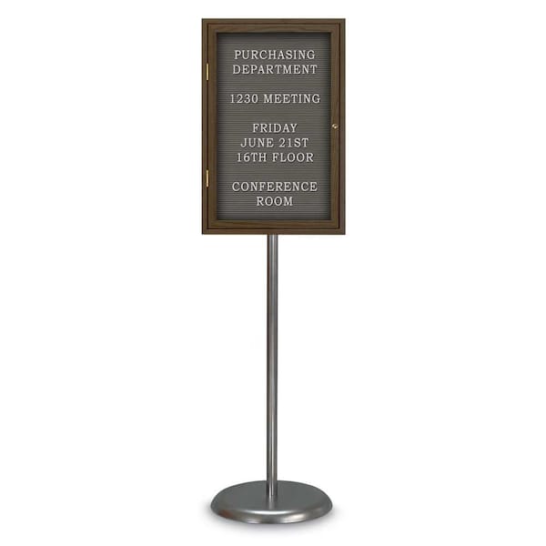 Corkboard, Triple Door, Radius Frame, 72x48", Black/Buff